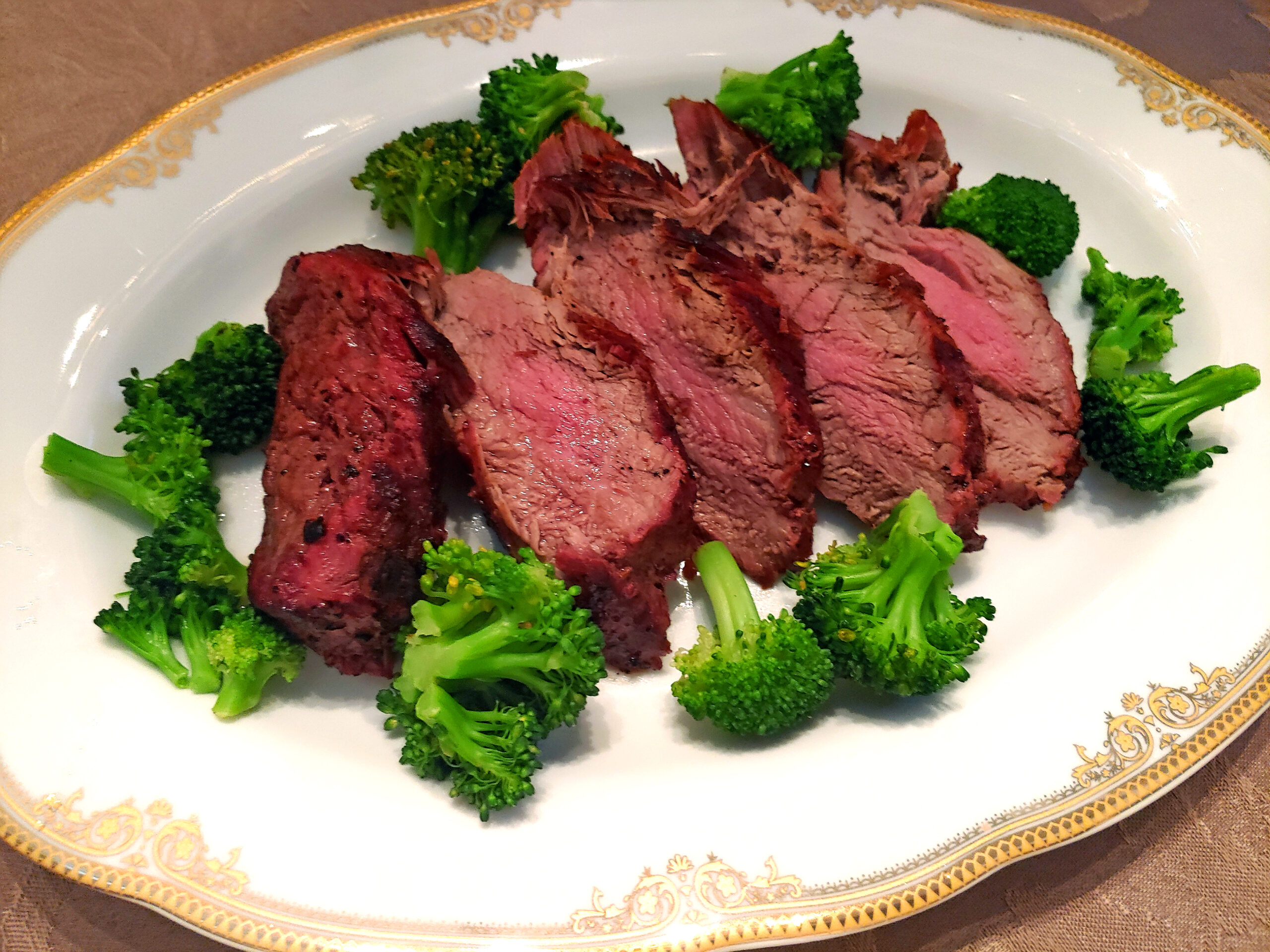 Chateaubriand, a thick centre cut of fillet carved for two