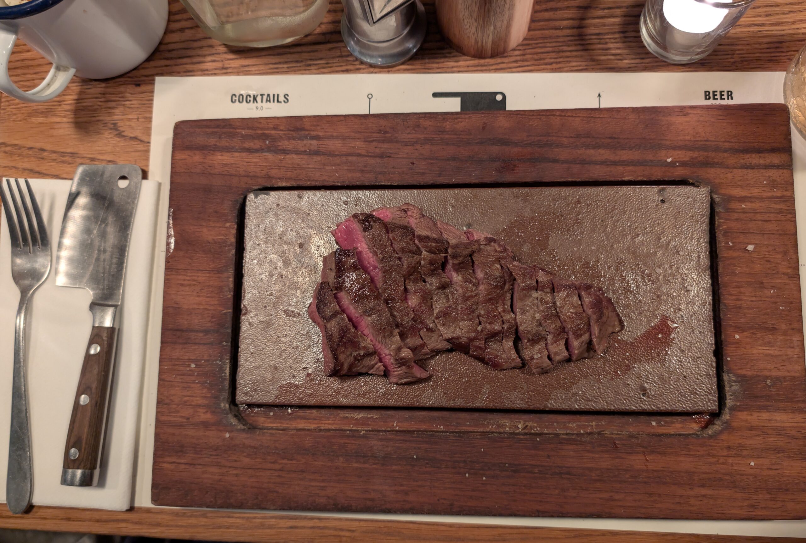Featherblade (flat iron) steak, a well priced cut from the shoulder